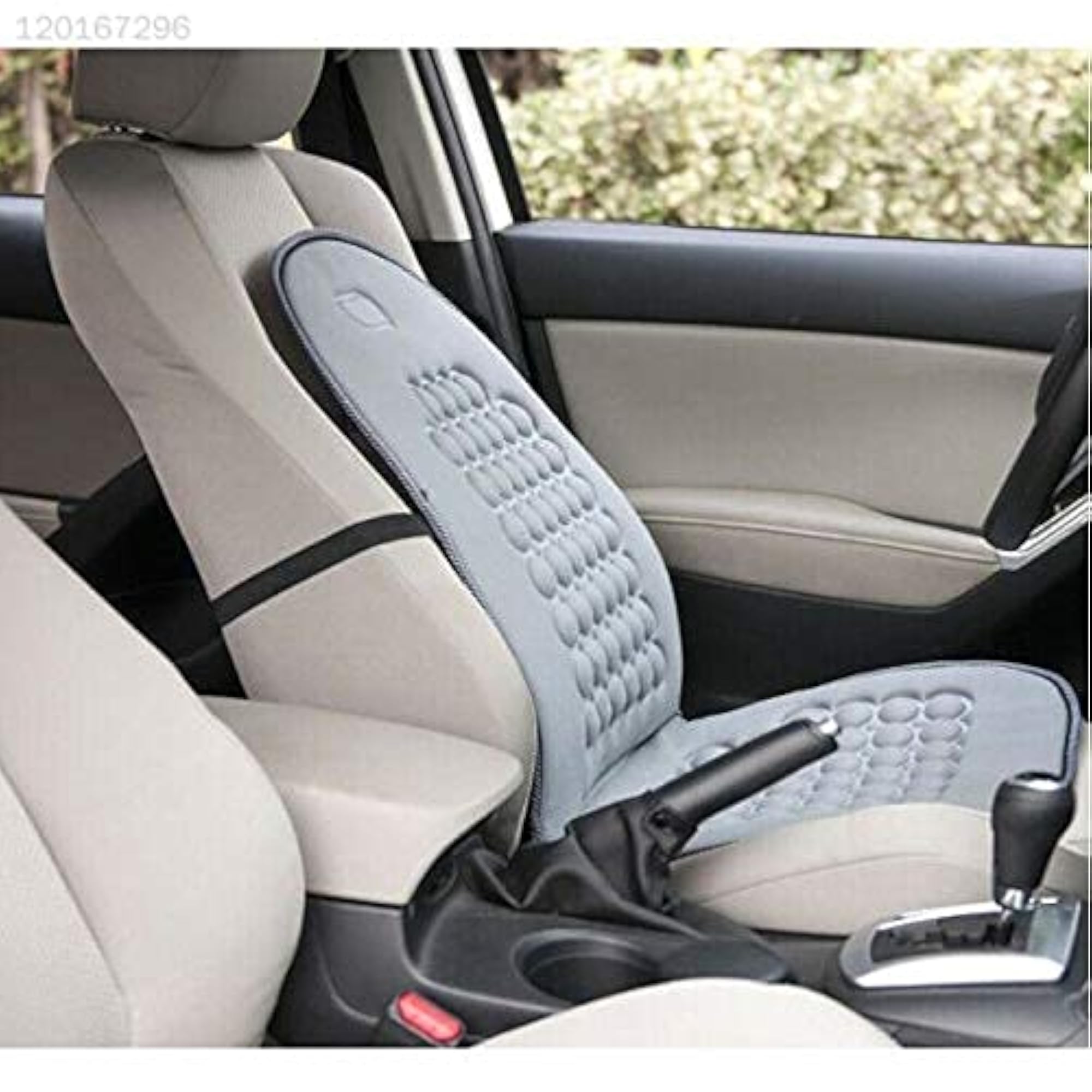 Gray Magnetic Magnet Therapy Cushion Car Seat Cushion
